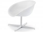 Кресло вращающееся пластиковое PEDRALI Gliss Lounge  алюминий, сталь, технополимер белый Фото 7