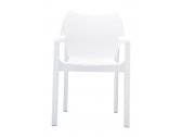 Кресло пластиковое Siesta Contract Diva стеклопластик белый Фото 5