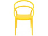 Кресло пластиковое Siesta Contract Pia стеклопластик желтый Фото 5