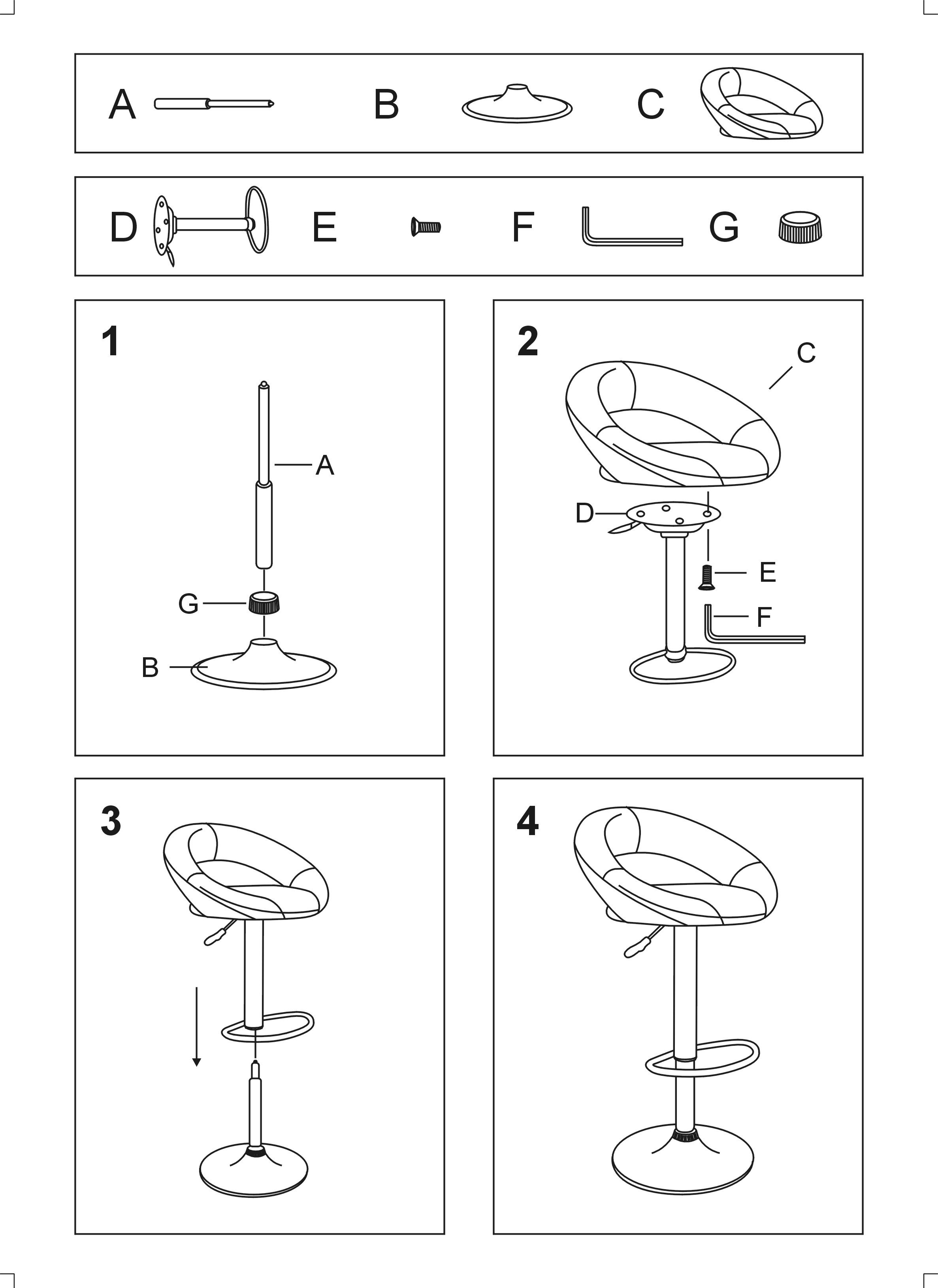 механизм для барного стула